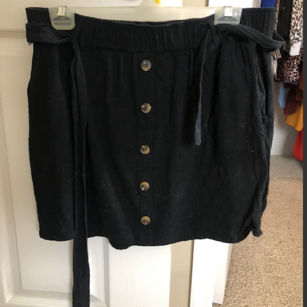 Black Umgee Elastic Skirt
